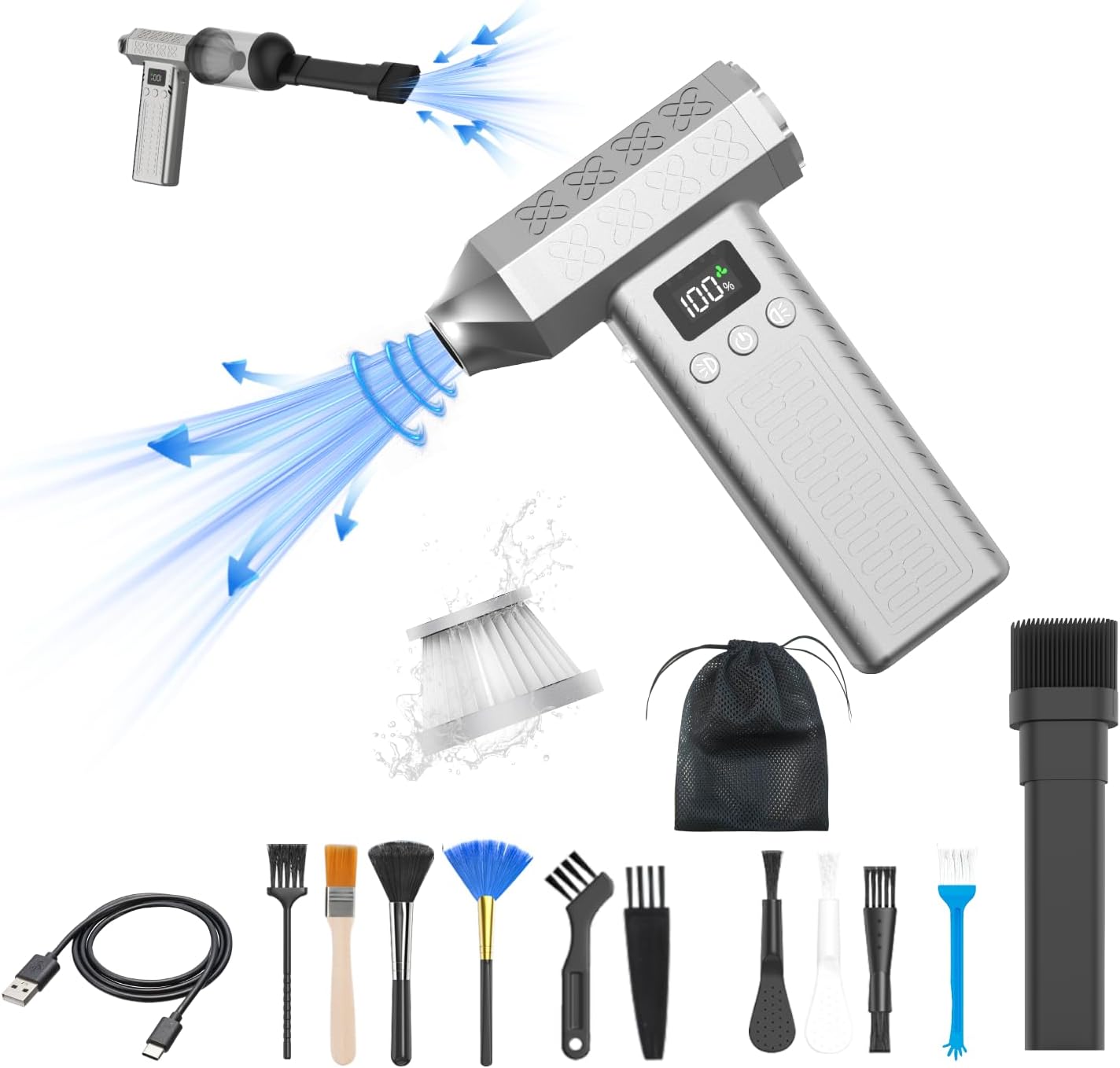 VITSR Electric Air Duster: Powerful Cleaning, Anywhere!