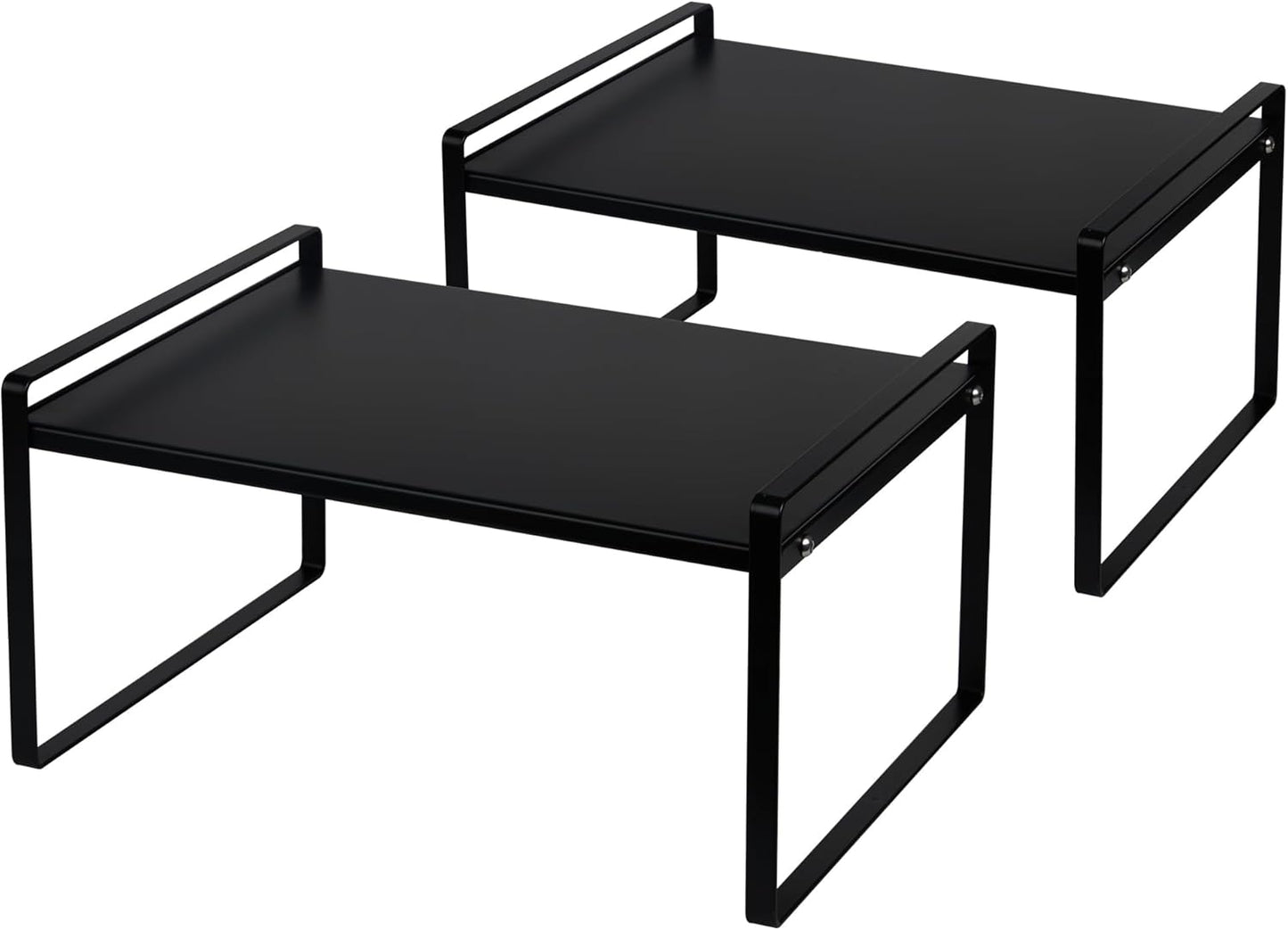 Nxconsu Stackable Shelf Organizer Rack for Kitchen Cabinet Use