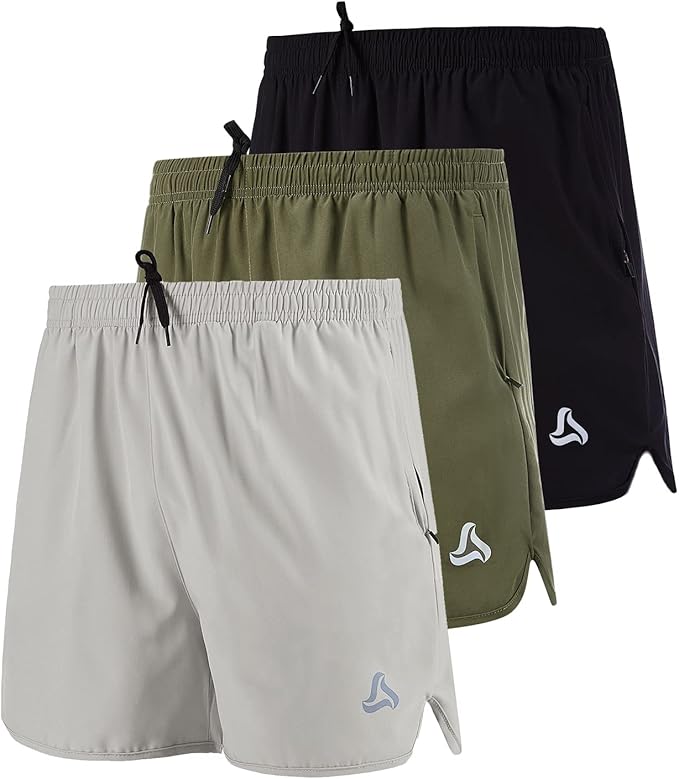 SILKWORLD Men's Workout Shorts Quick Dry Lightweight Summer Gear