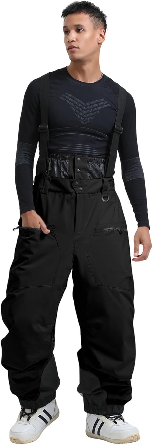 IMPHUT Insulated Snow Bibs - Waterproof & Windproof