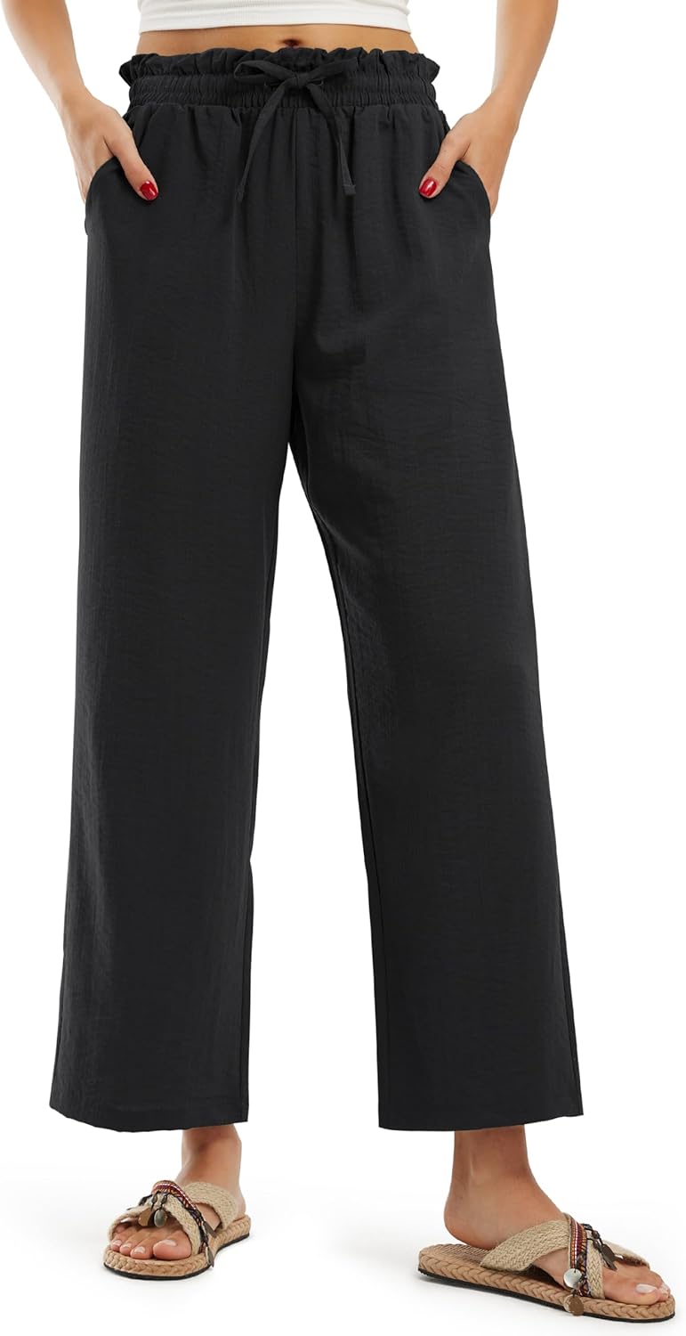 Libin Women's High Waist Wide Leg Casual Palazzo Pants Review
