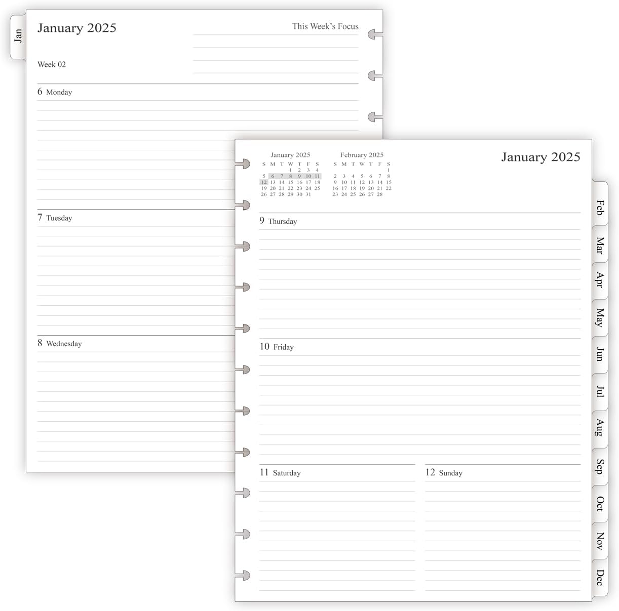 2025 Weekly Planner Refills | Organize Effortlessly!