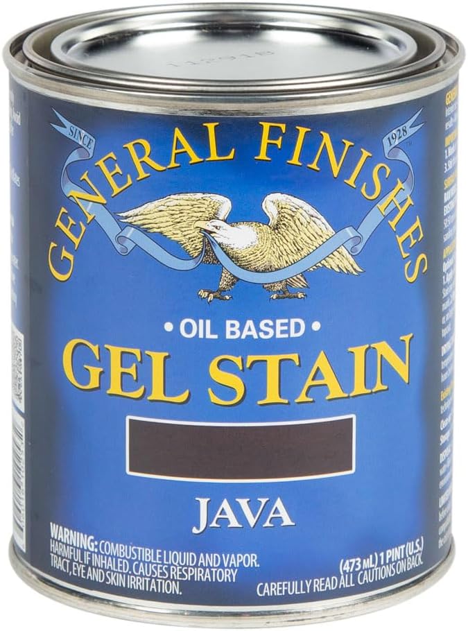 General Finishes Oil Base Gel Stain in Java for Woodworkers