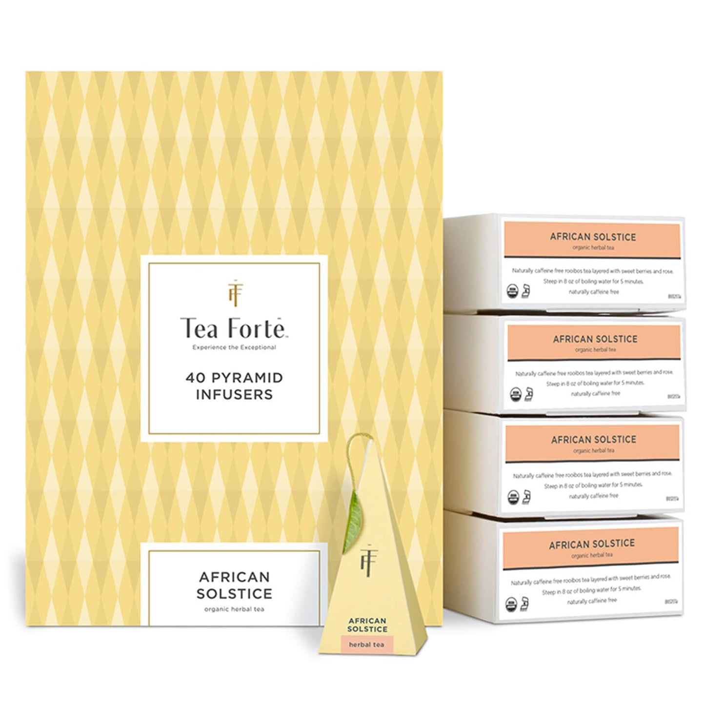 Tea Forte African Solstice Herbal Tea Blend Event Box