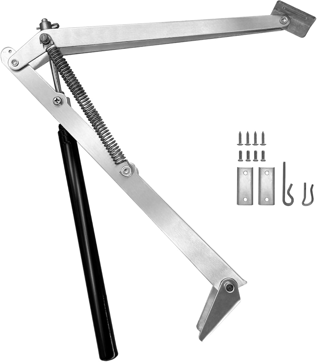 Greenhouse Auto Vent Opener Kit by UYGALAXY - Solar-Powered, Dual Spring Lift (Up to 15lbs)