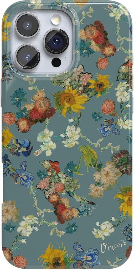 Casely iPhone 16 Pro Max Case with Vincent's Flowers Design
