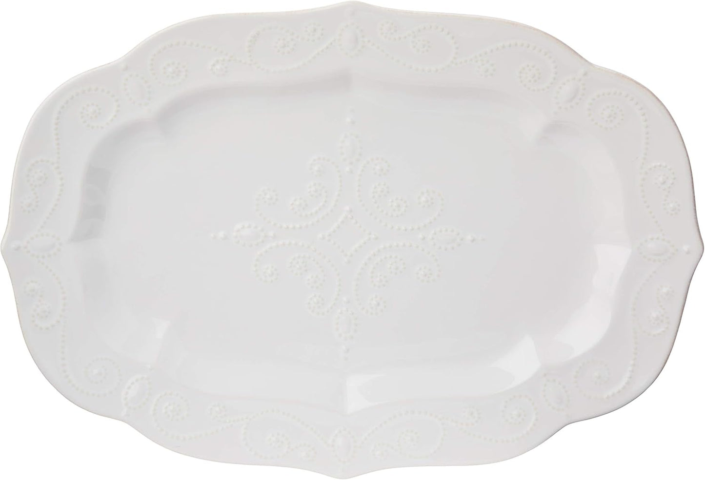 Lenox French Perle Large Serving Platter for Elegant Dining