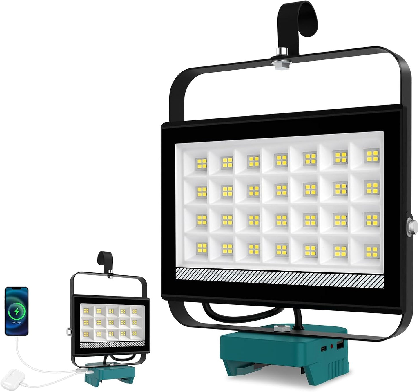 Cordless LED Work Light for Makita 18V Battery - 7000LM Flood Light