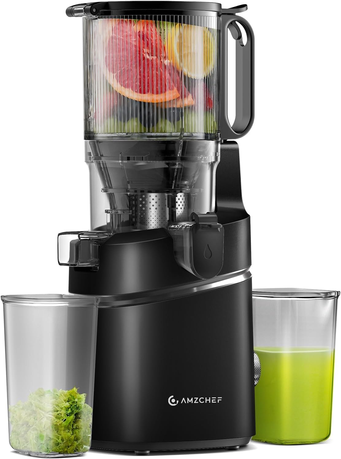AMZCHEF Cold Press Juicer - High Yield & Easy Clean!