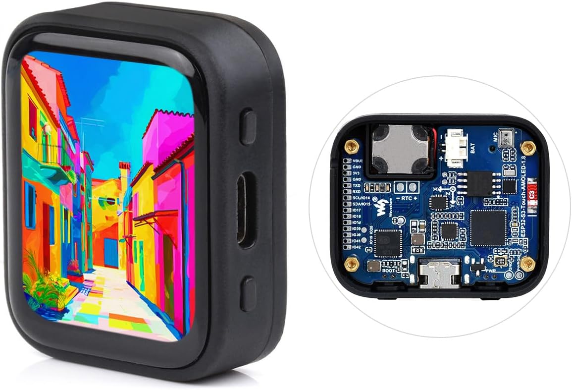 Waveshare ESP32-S3 1.8inch AMOLED Touch Display with Driver