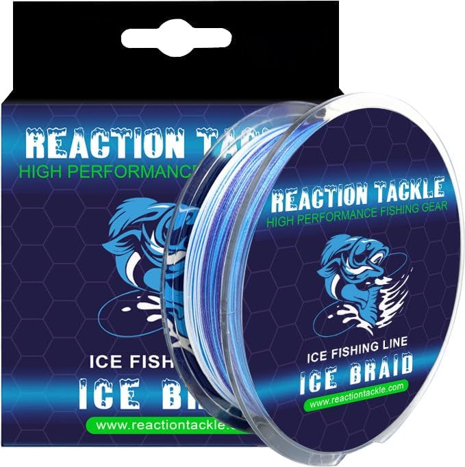 Reaction Tackle Ice Fishing Line - Zero Memory Super Strong