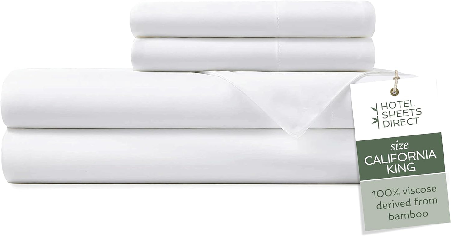 California King Bamboo Bed Sheet Set for Luxurious Sleep Comfort