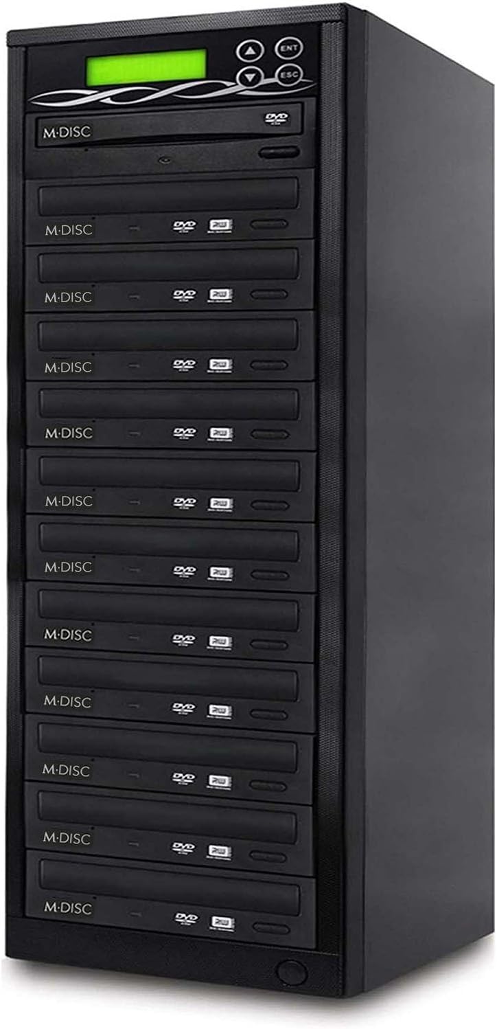 BestDuplicator DVD Duplicator with 24x Burner for 11 Targets