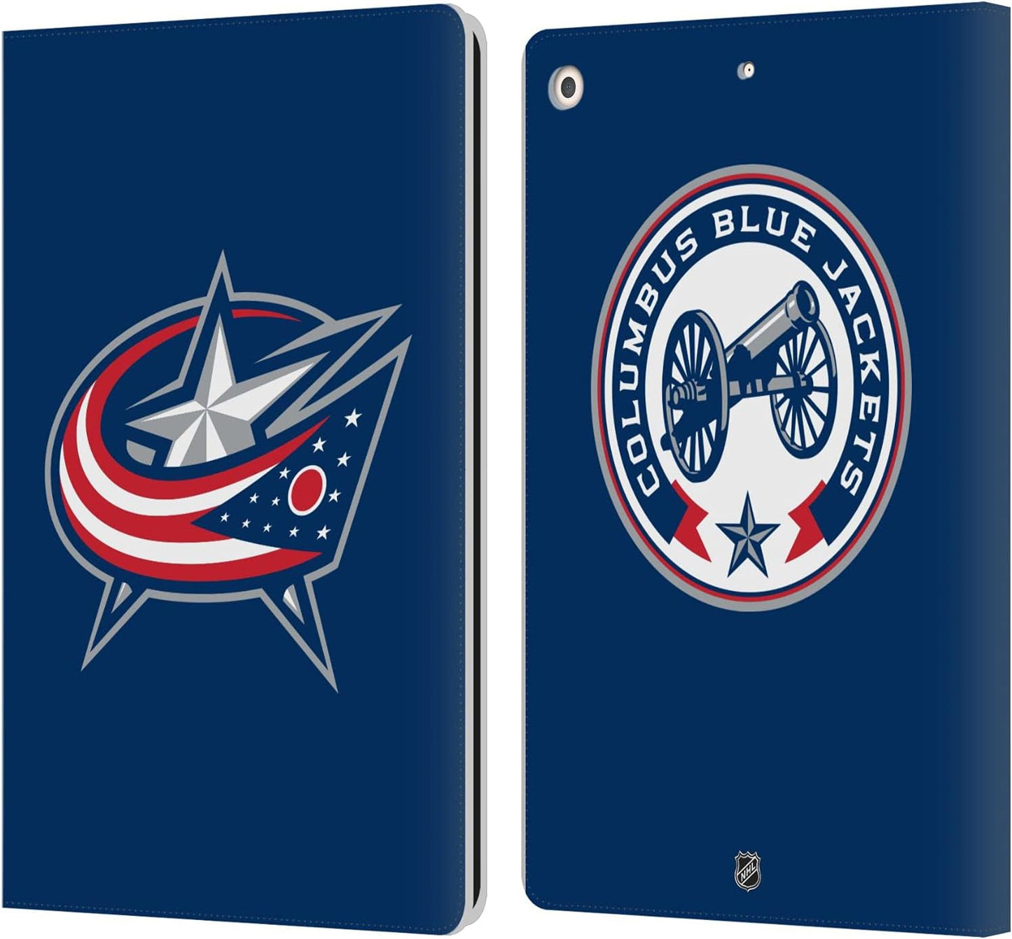 NHL Columbus Blue Jackets Leather Wallet Case for iPad 10.2