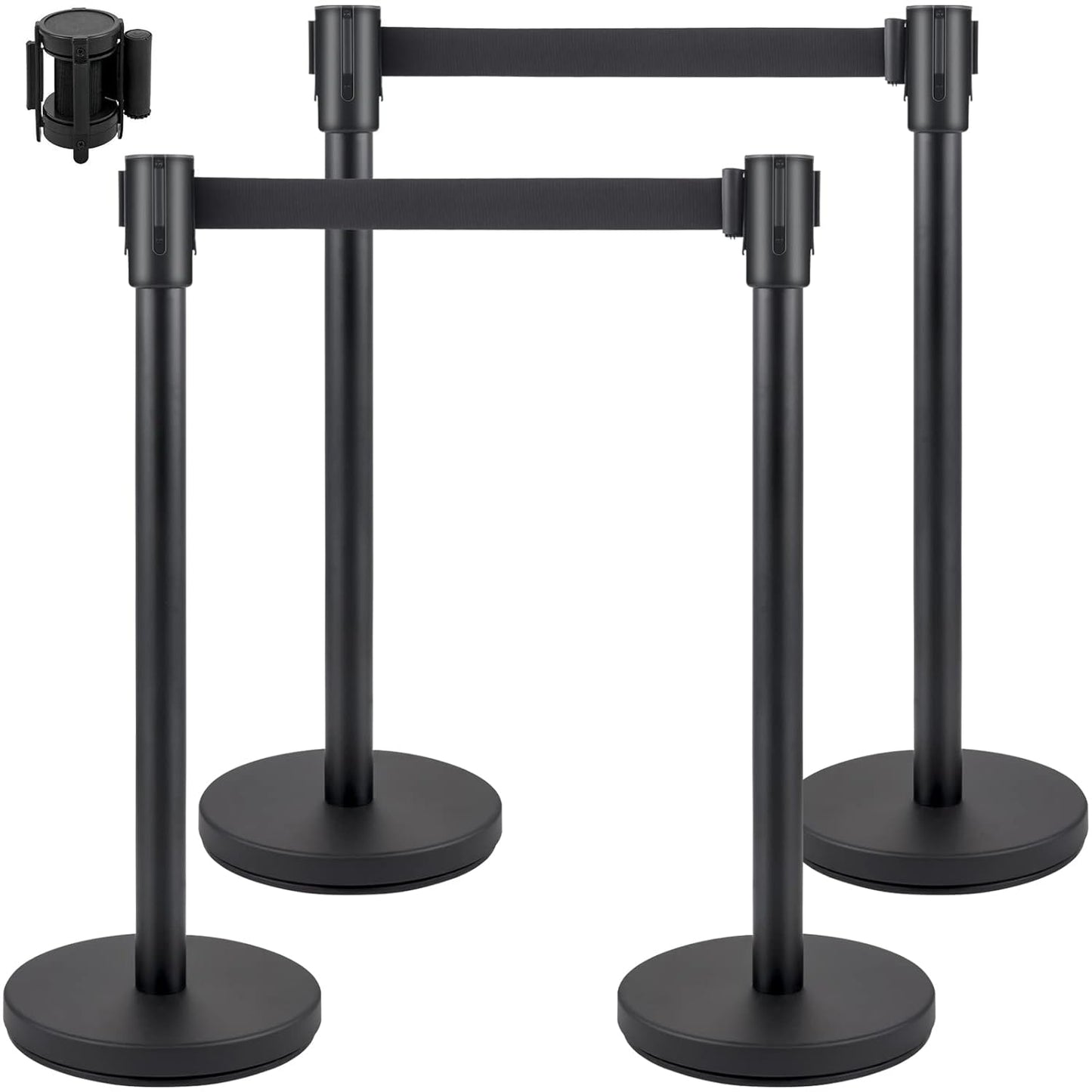 VEVOR Crowd Control Stanchion Set with Retractable Belt for Events