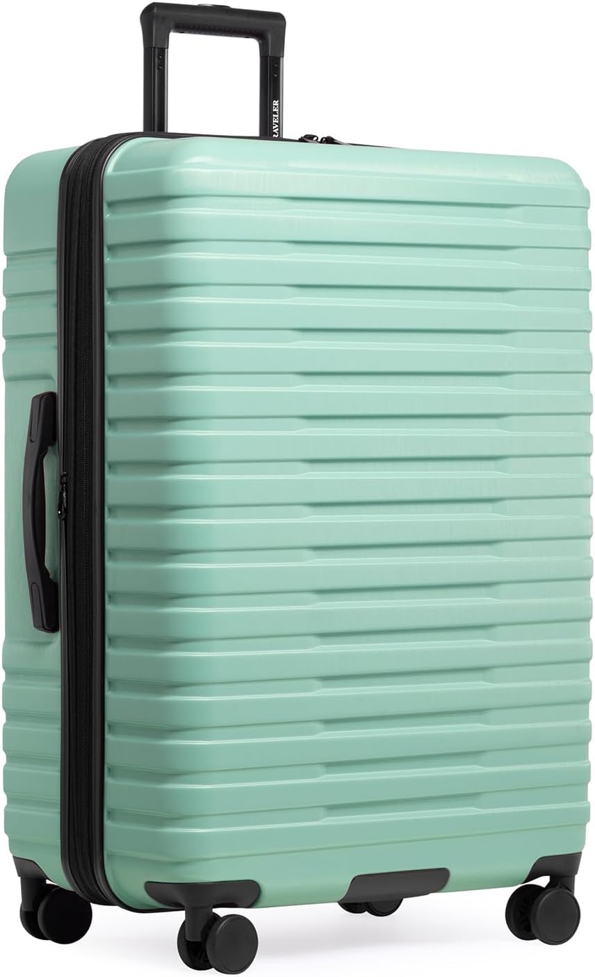 U.S. Traveler Boren Expandable Hardside Luggage with 8 Wheels