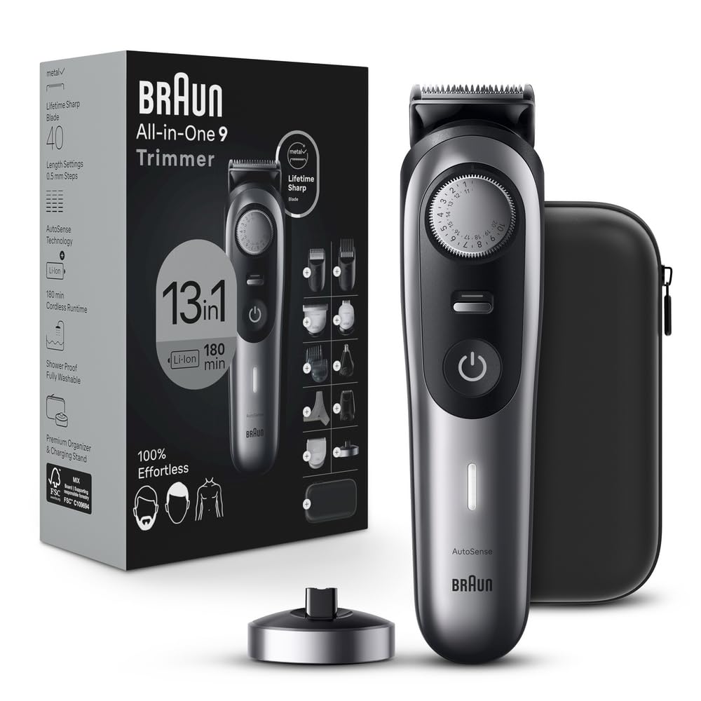 Braun All-in-One Men's Shaving Kit: 13-in-1 Grooming Solution