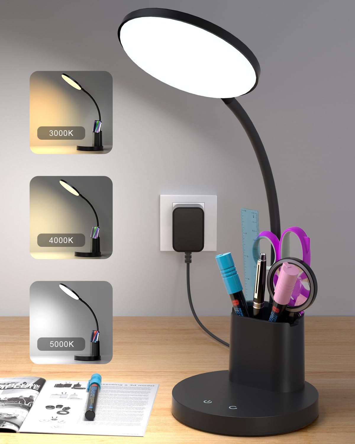 Sailstar LED Desk Lamp: Eye-Caring Brightness
