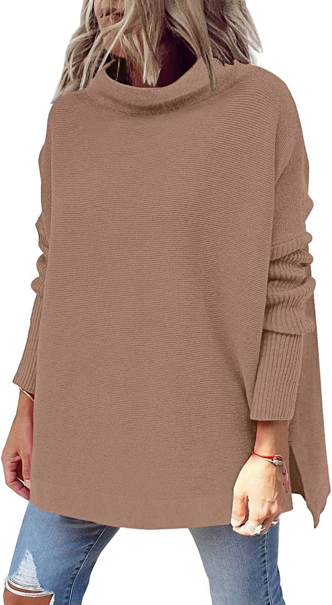 LILLUSORY Women's Mock Turtleneck Sweater for Trendy Style