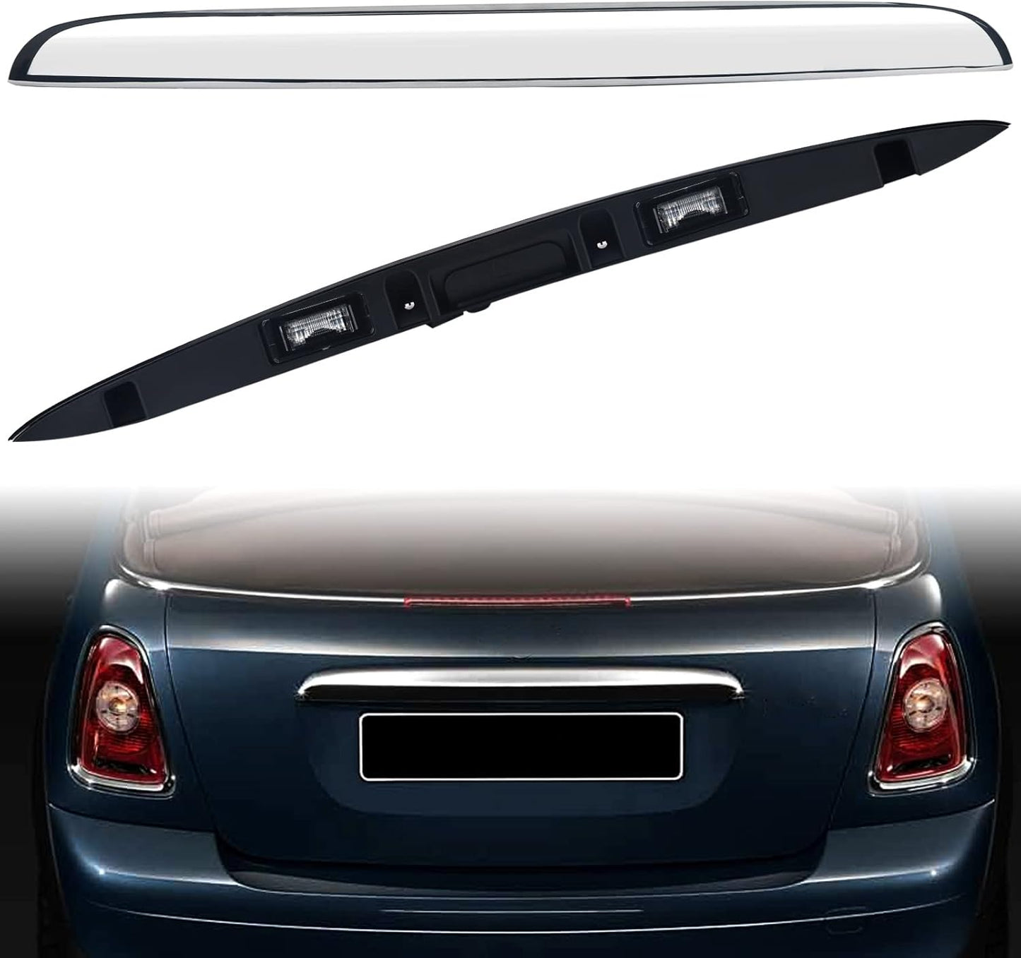Chrome Rear Trunk Hatch Handle for BMW Mini Cooper 2005-2015