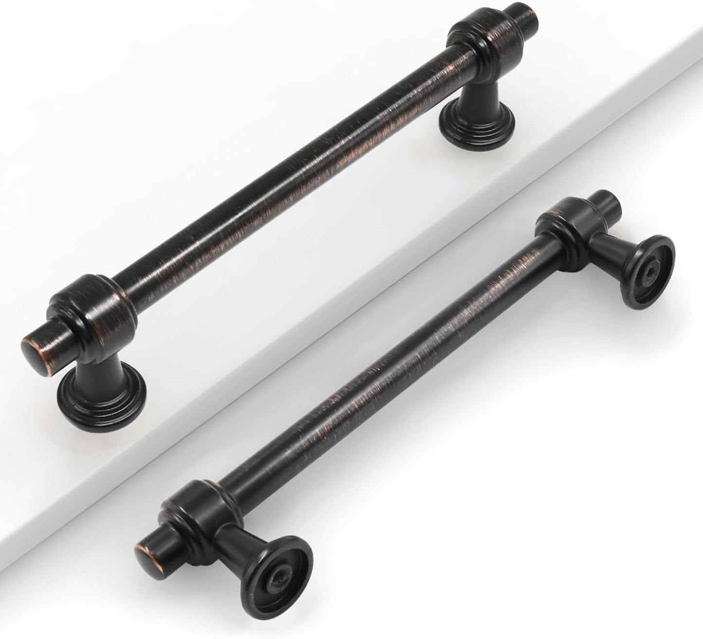 10 Pack 5in Oil Rubbed Bronze Cabinet Pulls for Kitchen Use