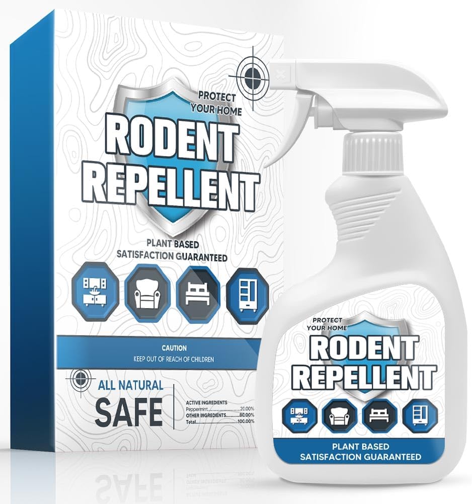Peppermint Rodent Repellent Spray - Bye Mice & Rats!