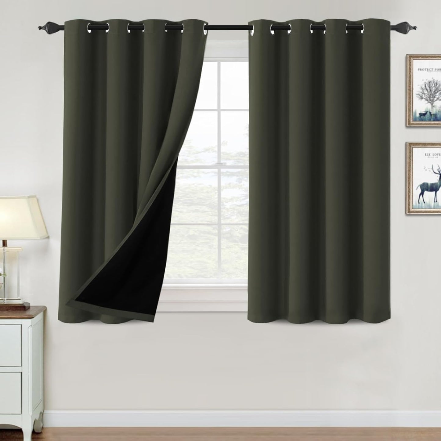 H.VERSAILTEX 100% Blackout Curtains for Bedroom and Living Room