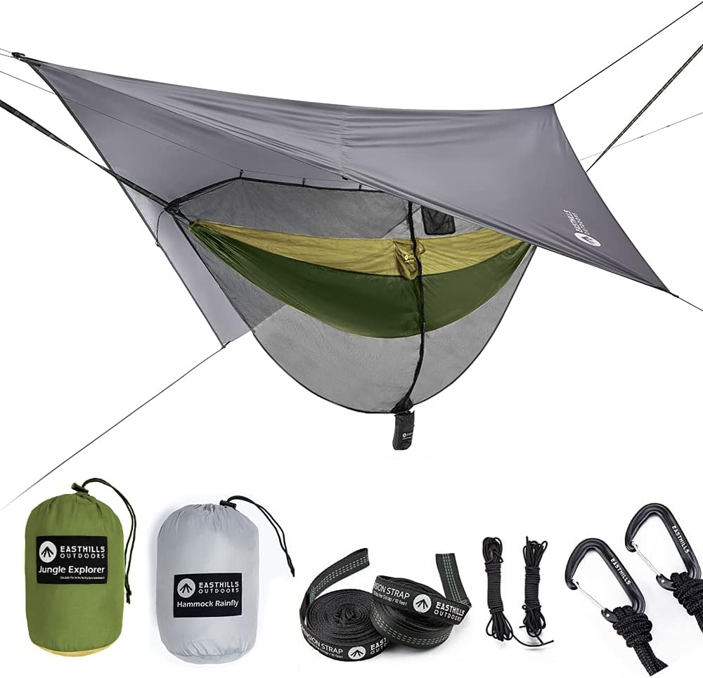 Jungle Explorer Double Camping Hammock with Mosquito Netting