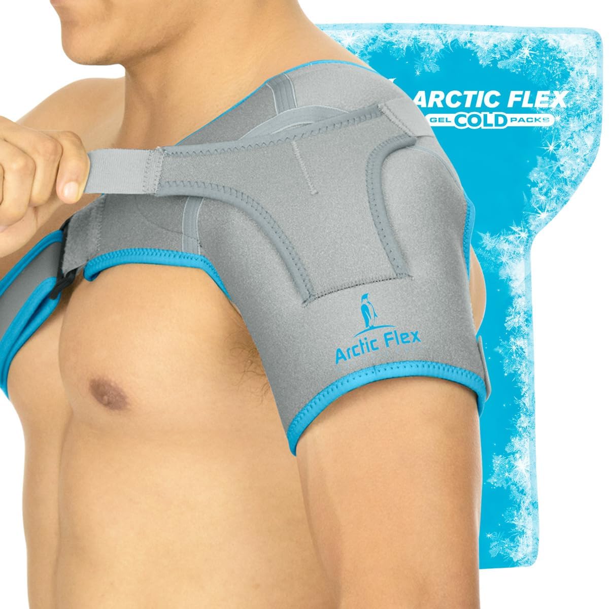 Arctic Flex Shoulder Ice Pack Brace for Pain Relief