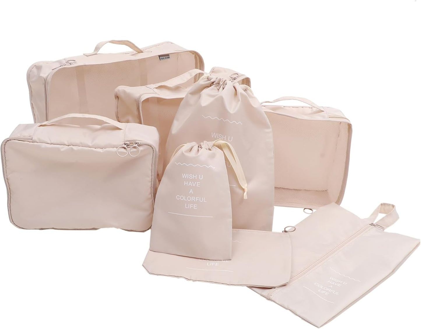 Compact Travel Packing Cubes Set - Space Saving Solution