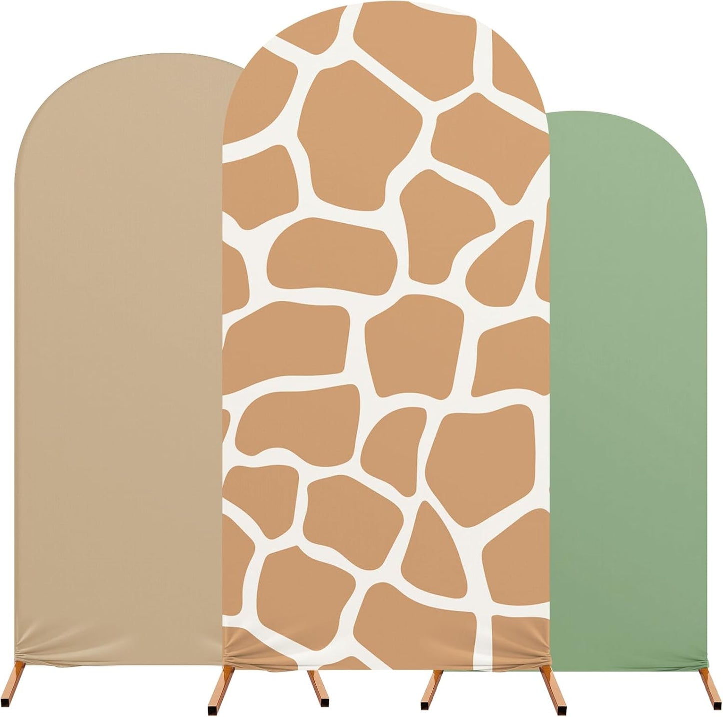 Safari Party Arch Backdrop Cover Set of 3 for Events and Decor