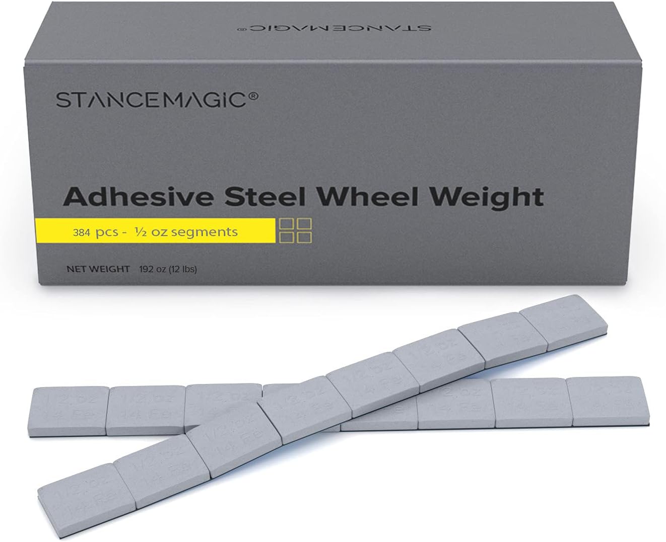 StanceMagic 0.5oz Gray Adhesive Stick On Wheel Weights for Cars