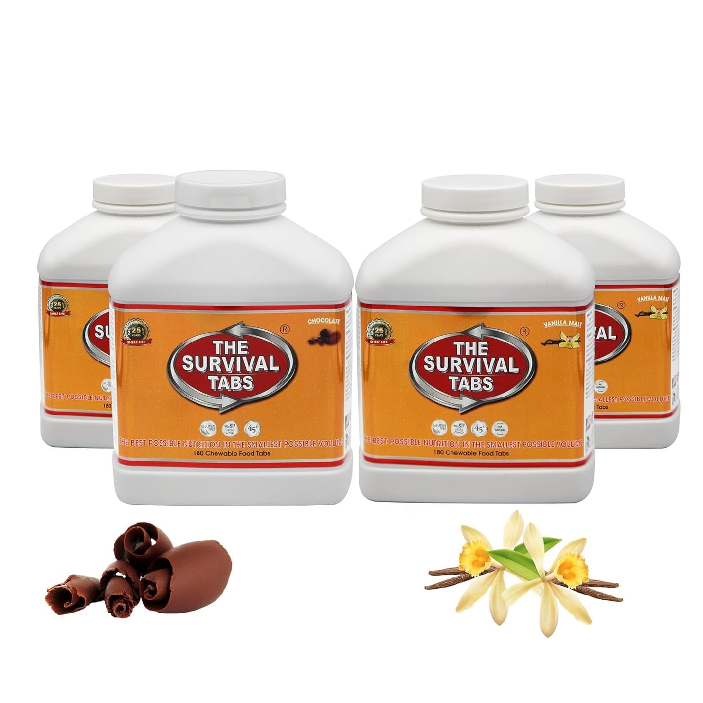 Survival Tabs 60-Day Emergency Food Replacement for Preparedness