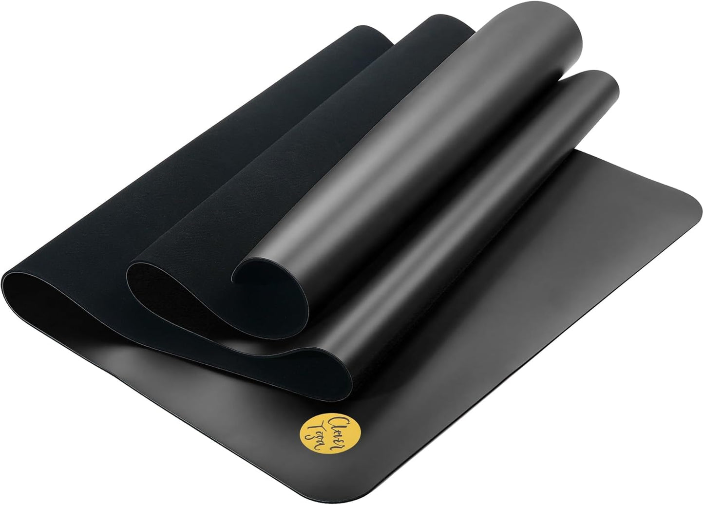 Premium Liquid Balance Yoga Mat - Extra Safe Grip for All Fitness - Includes Fit Mat Bag - Black