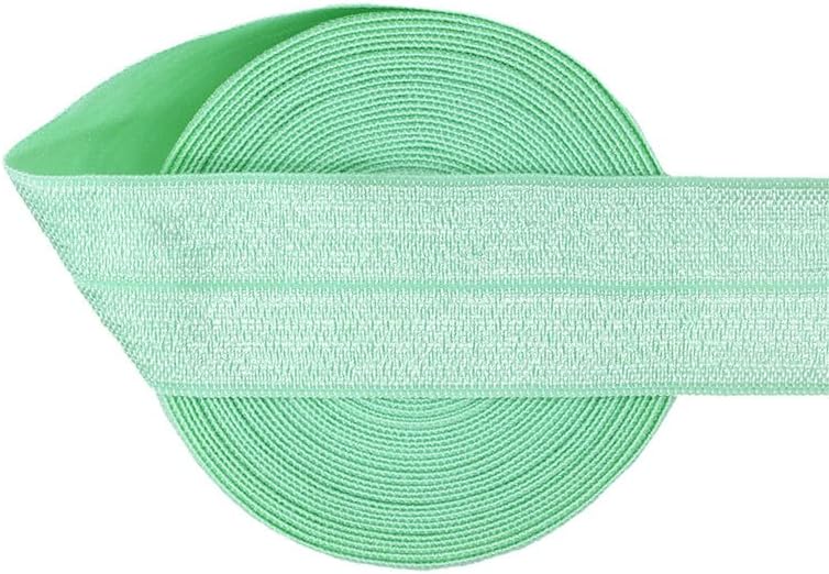 Nine Looms 100 Yard 1in Pastel Green Fold Over Elastic Band