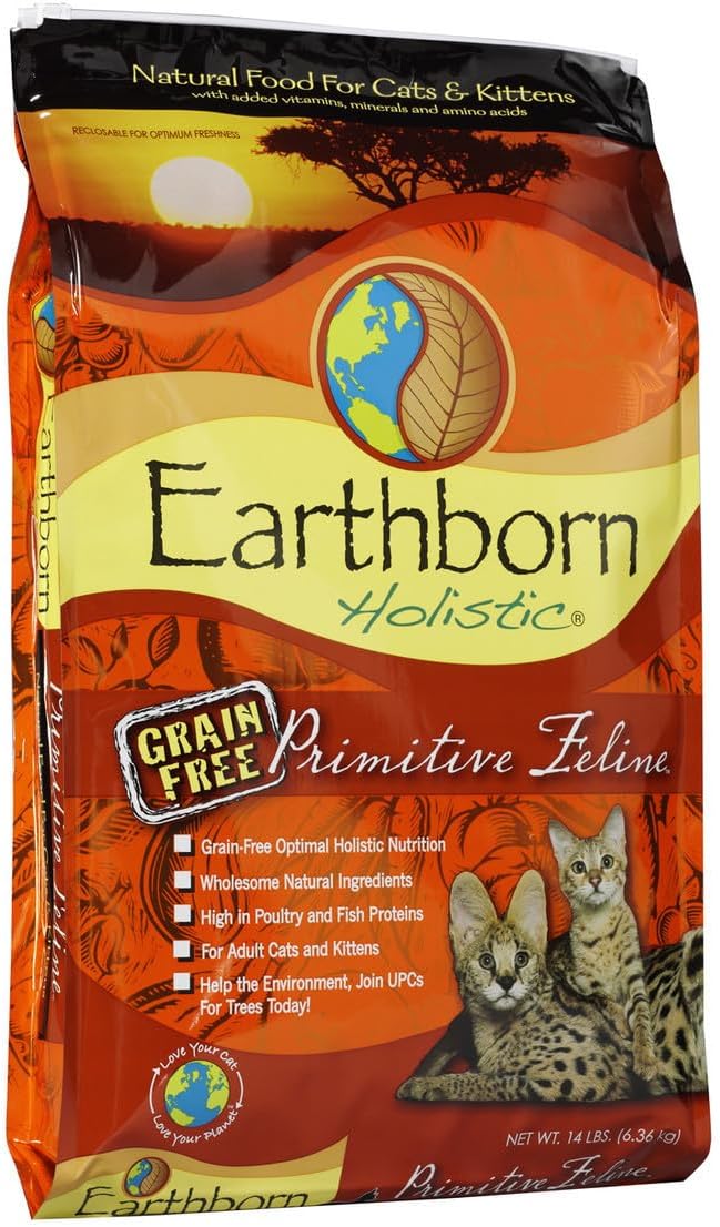 Earthborn Grain Free Primitive Feline Cat Food for Healthy Diet