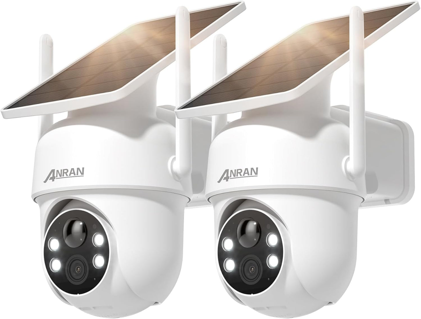 5MP Solar Security Cameras Wireless Outdoor with 360 PTZ Function