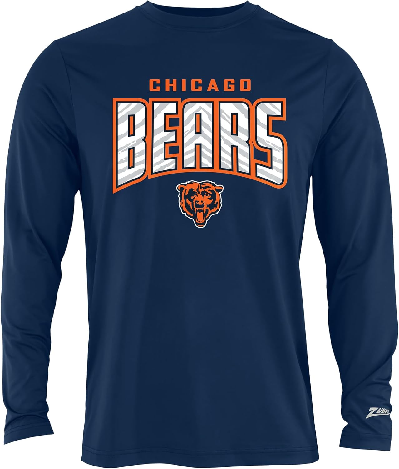 Zubaz NFL Men's Long Sleeve Team Graphic T-Shirt for Fans