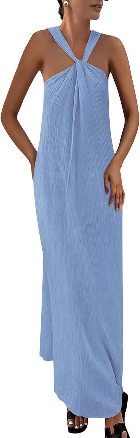 PRETTYGARDEN Womens Casual Long Summer Maxi Dress with Pockets