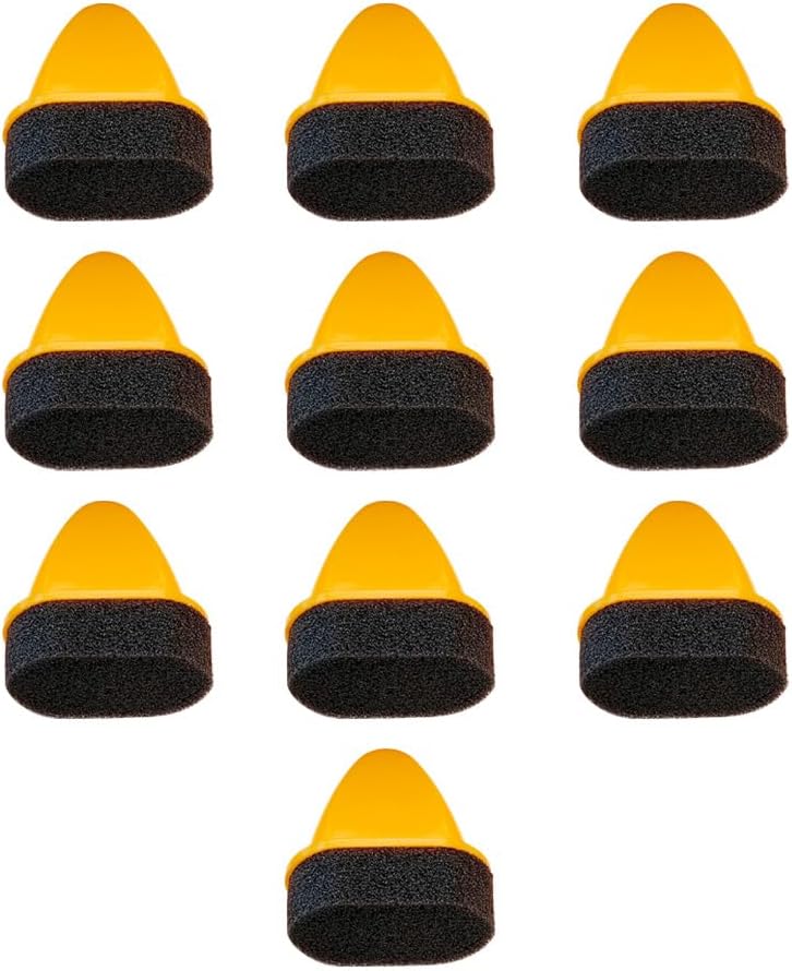 10-Pack Foam Shoe Polish Daubers - Leather Care Essential