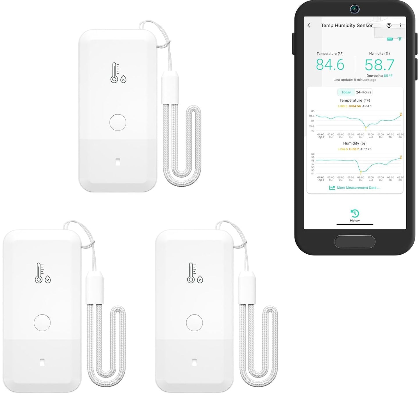 YoLink Smart Wireless Thermometer Hygrometer for Precise Monitoring
