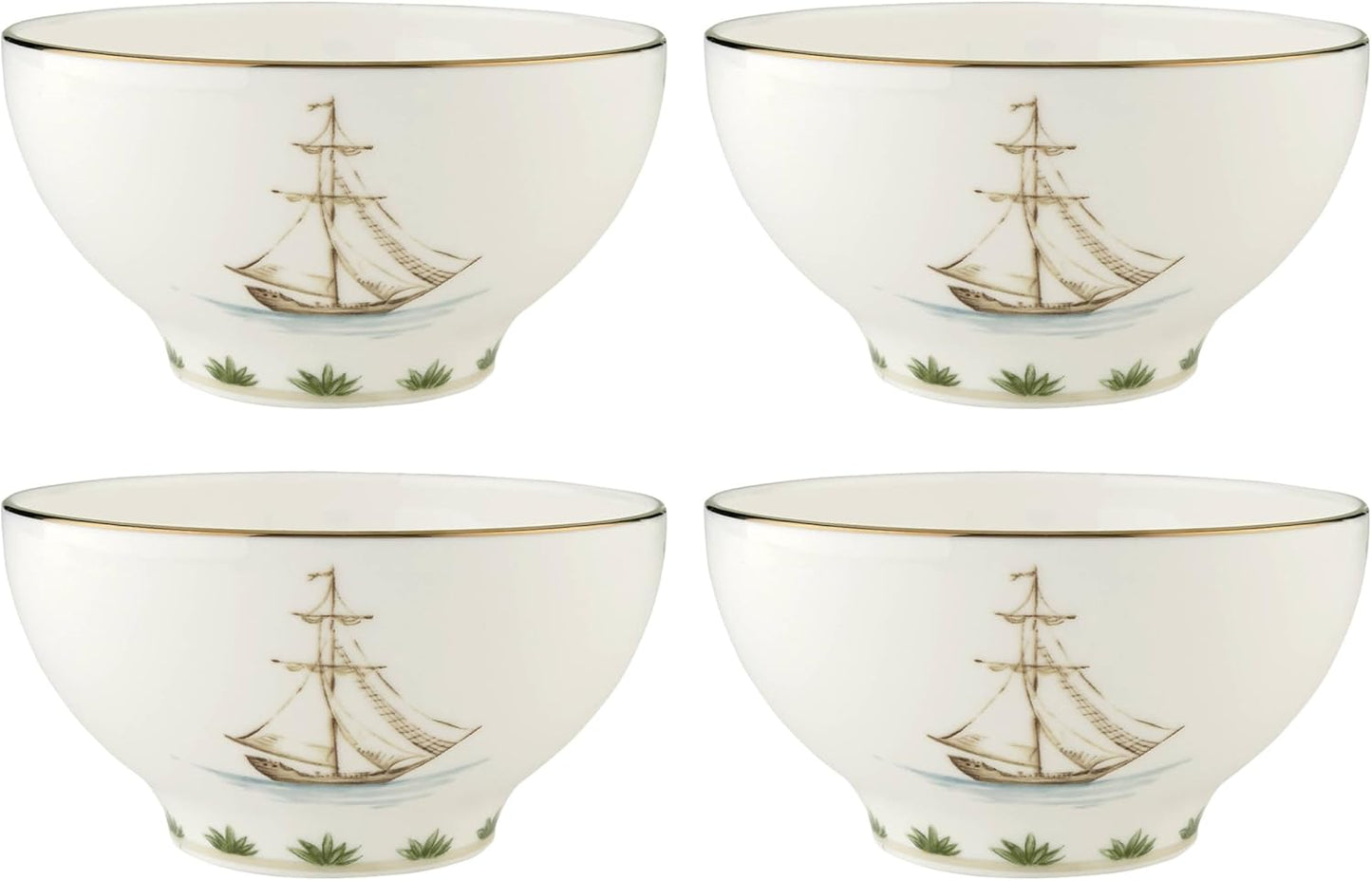 Lenox British Colonial Tradewind Rice Bowls Set of 4 for Dining