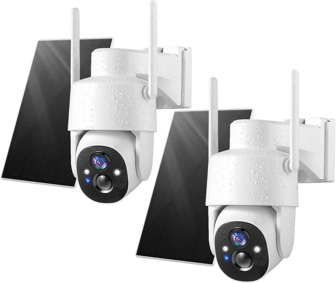 2K Solar Security Cameras Wireless Outdoor with 360 View