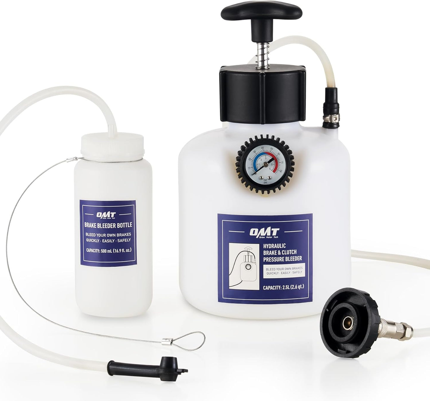 Orion Motor Tech 2.5L Brake Pressure Bleeder for Easy Bleeding