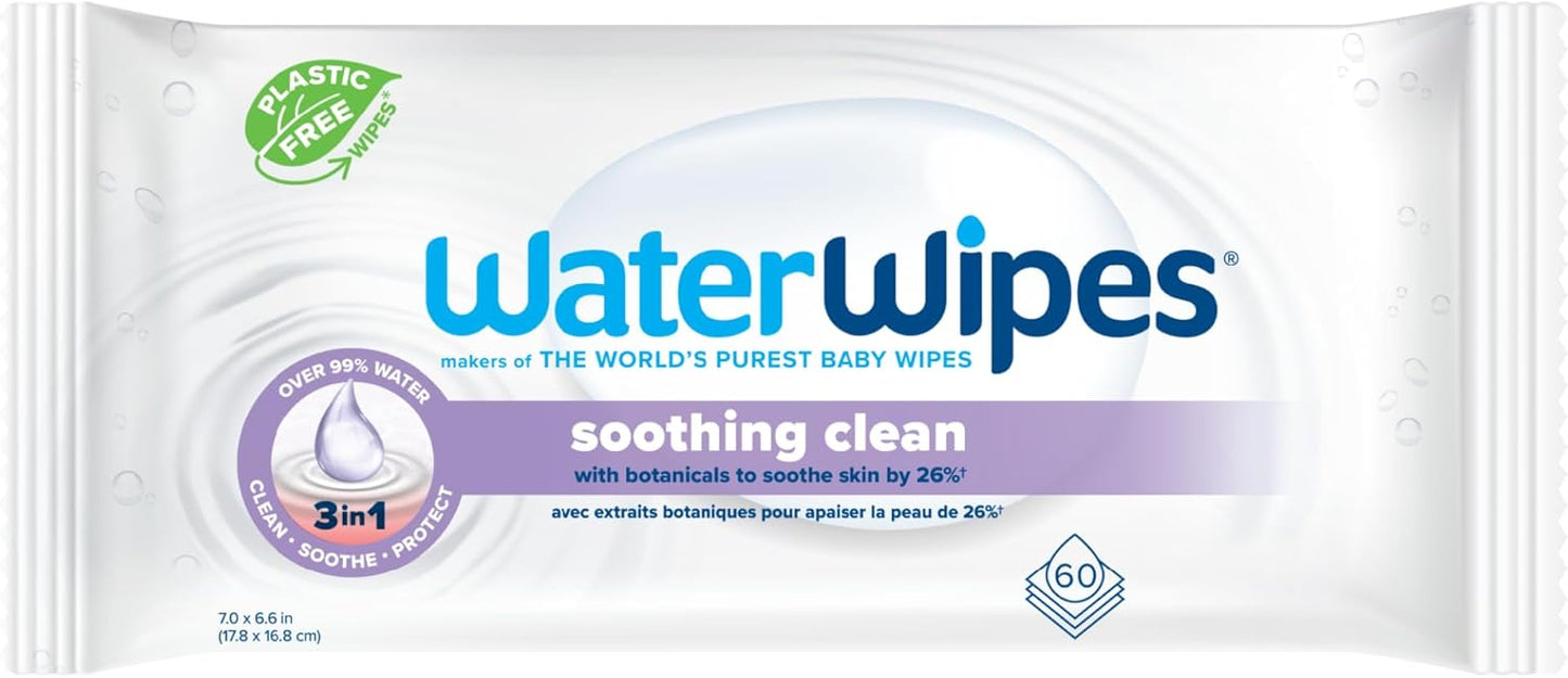 WaterWipes Soothing Clean Baby Wipes - Gentle Botanical Formula