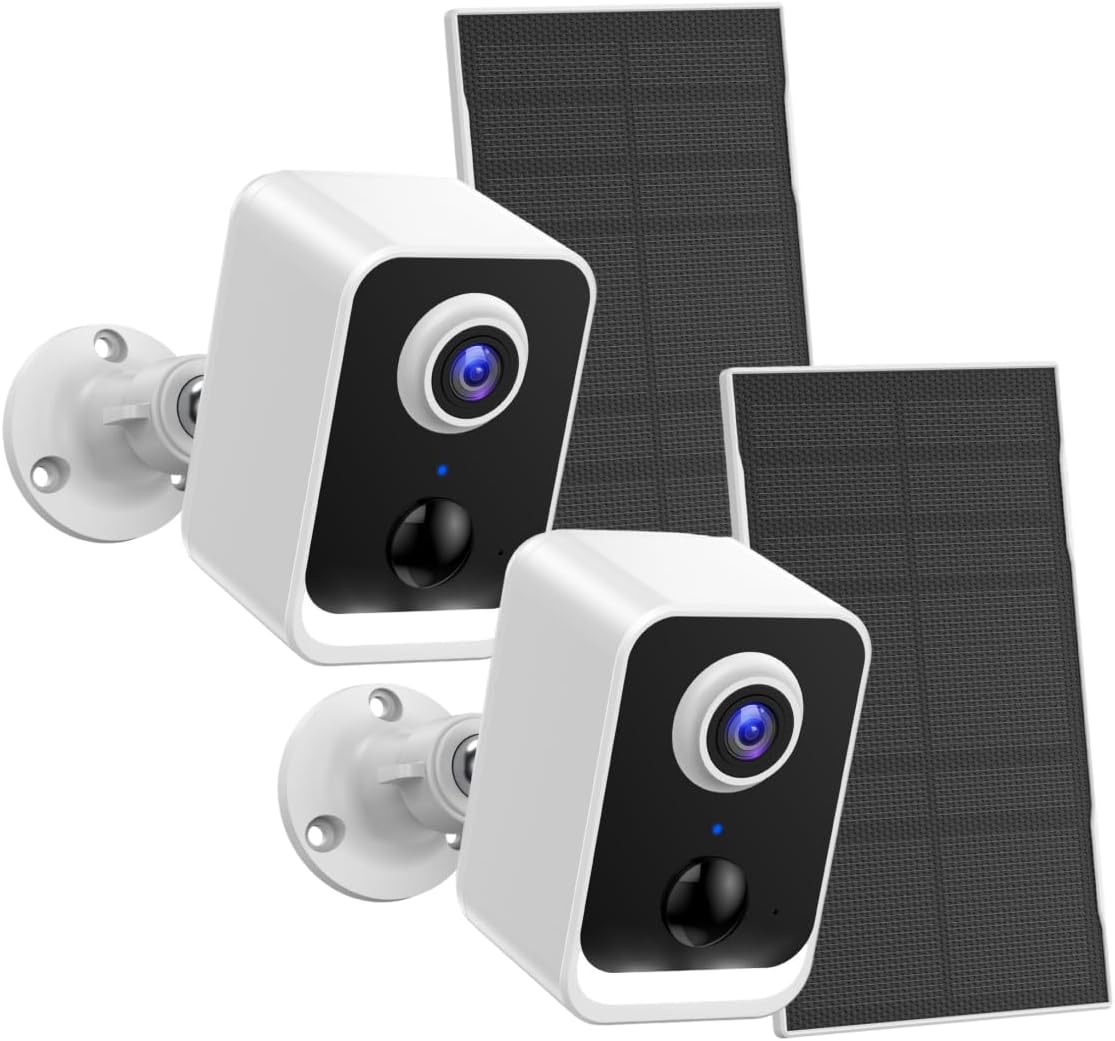 Wireless Solar Security Camera System with Color Night Vision