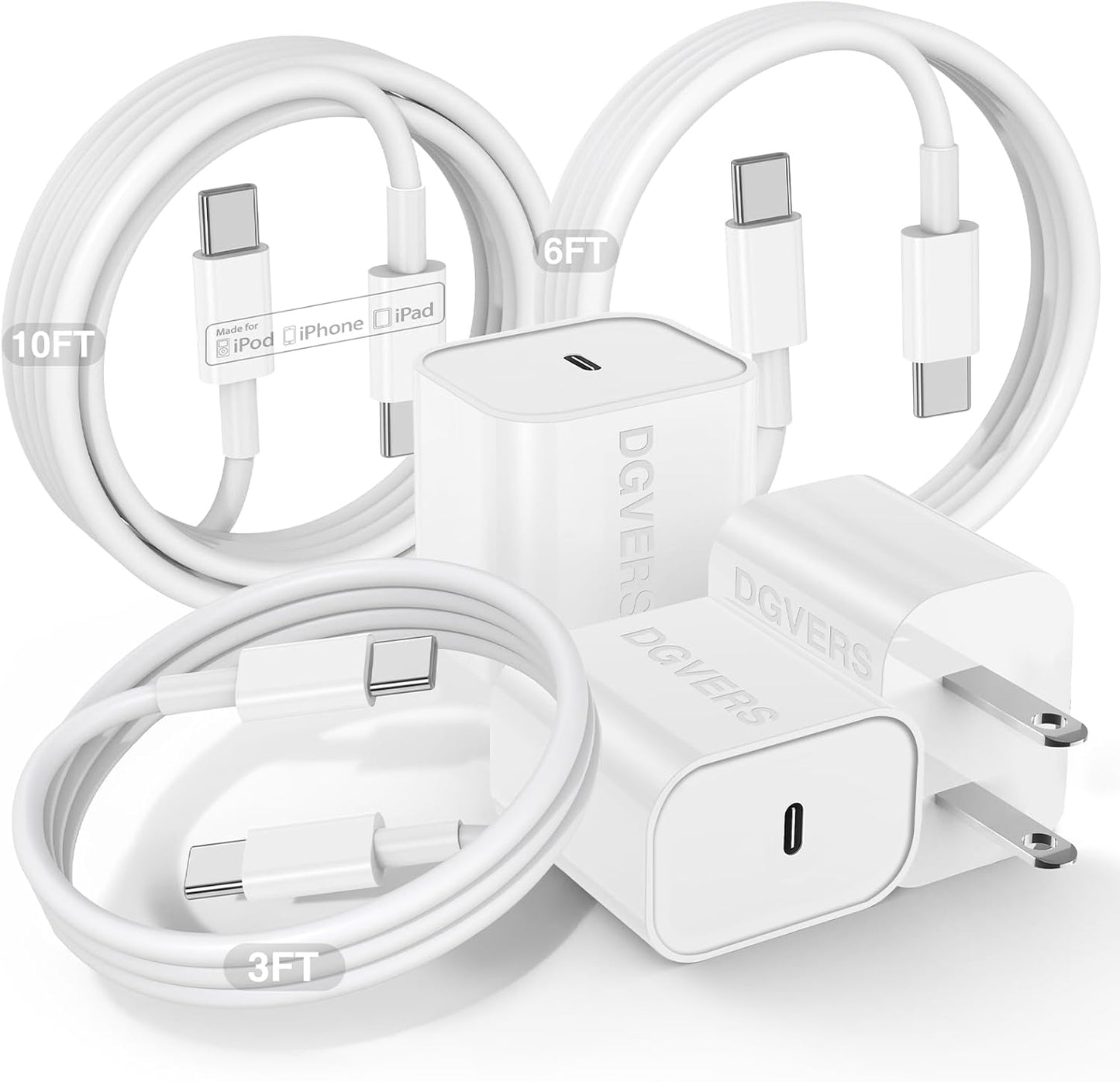 Quick Charge iPhone 16 15 - 3Pack Fast Charging Kit
