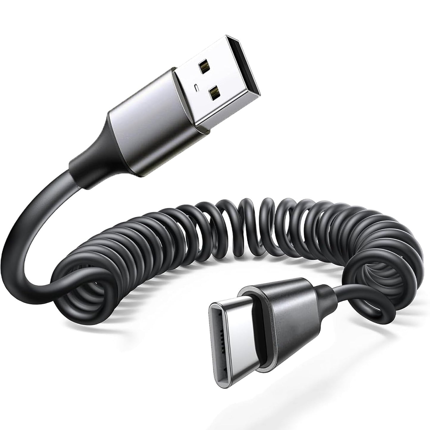 Super Fast Coiled Car Charger for iPhone & Samsung