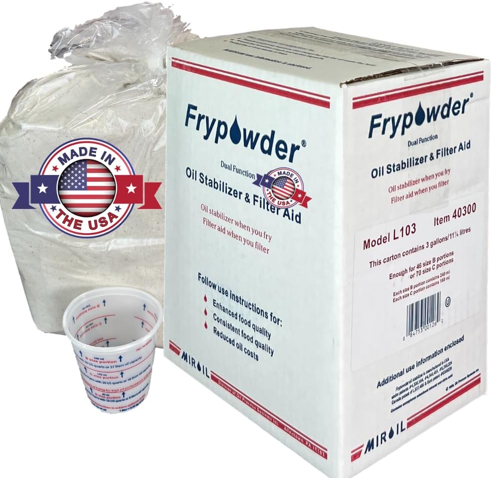 FryPowder Oil Stabilizer & Filter Aid for Deep Fryers