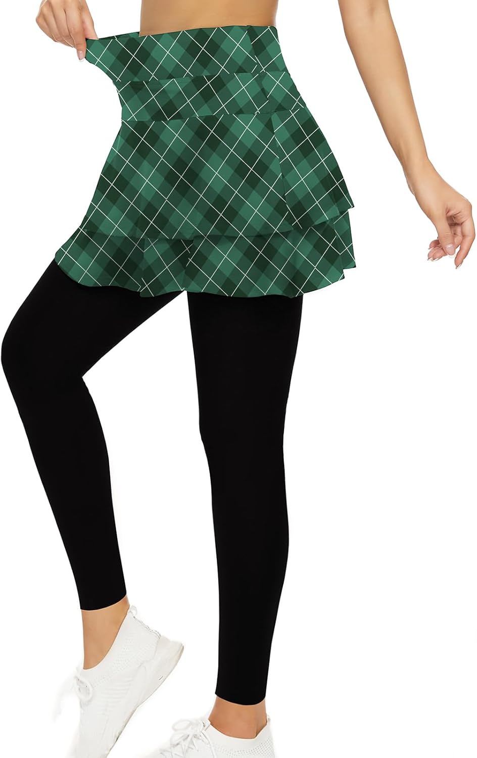Tennis Skirted Leggings with Pockets for Women Active Skort